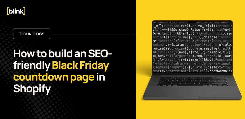 How to build an SEO-friendly Black Friday countdown page in Shopify