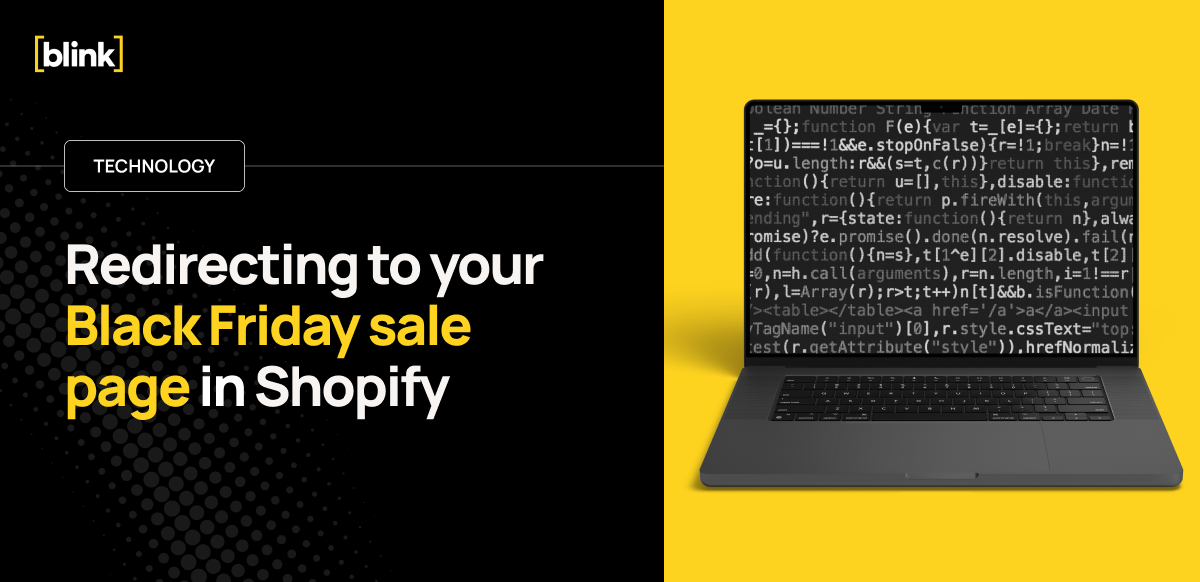 Redirecting to your Black Friday Sale page in Shopify